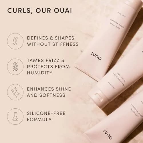 OUAI Curl Defining Cream - Travel Size Hydrating Curl Cream (2.5 Oz) | Defines & Hydrates Curly Hair thumbnail 3