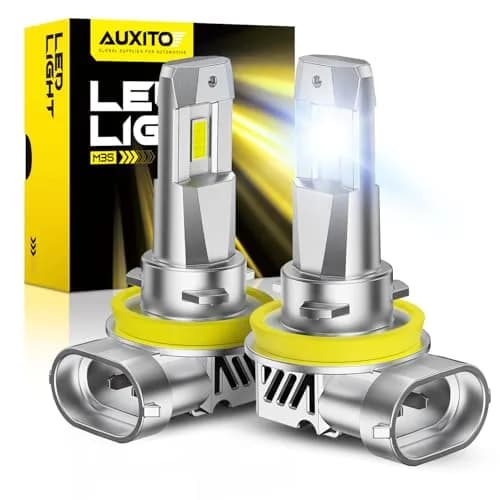 AUXITO Upgraded H11/H8/H9 LED Headlight Bulbs 60,000LM 6500K Cool White 2-Pack | Plug-and-Play Halogen Replacement thumbnail 1