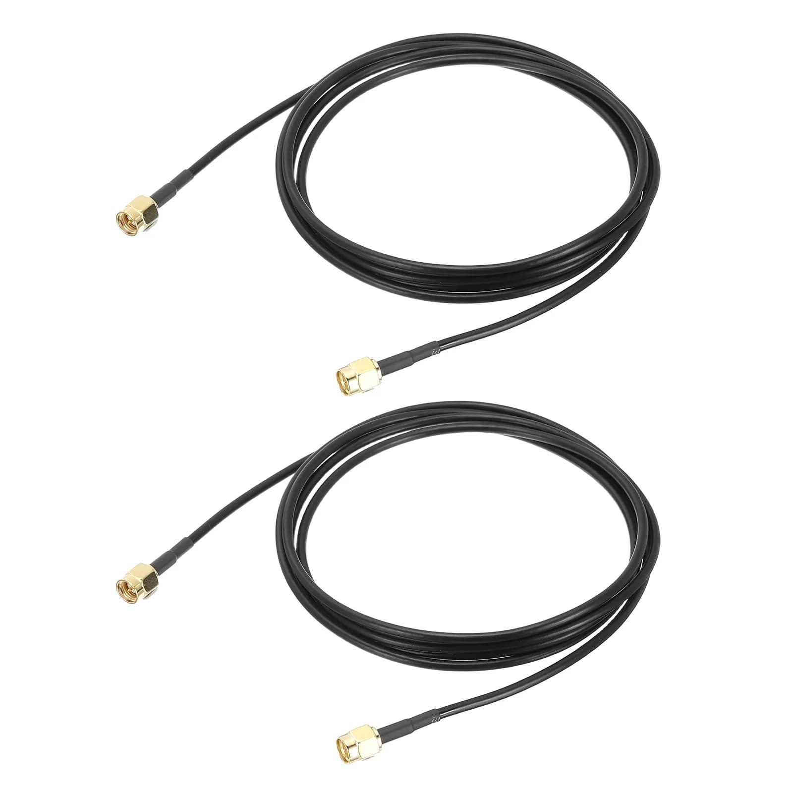 uxcell SMA Male to SMA Male Coaxial Cable 2 x 0.79m (2.6 Feet) RG174 50 Ohm | Low Loss Extension Cable — 5 Feet