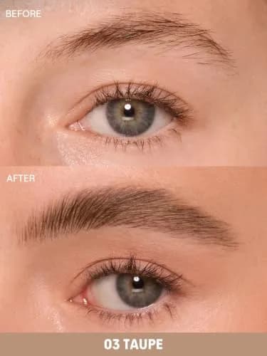 SHEGLAM Dual-Sided Eyebrow Pencil 03 Taupe | Waterproof Matte Cream & Liquid Pen thumbnail 2