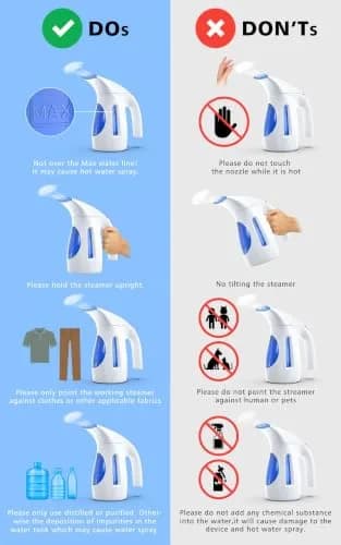 HiLIFE Garment Steamer 240ml | Portable Handheld 700W, Strong Penetrating Steam, Removes Wrinkles, for Home & Office (ONLY FOR 120V) thumbnail 7