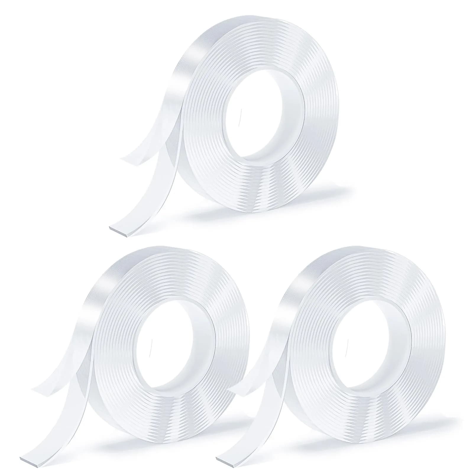 SUTOUG Double Sided Nano Tape 3 Rolls | Traceless, Washable & Reusable Adhesive for Carpets & Walls - main product image
