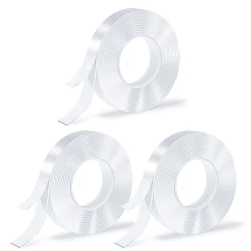 SUTOUG Double Sided Nano Tape 3 Rolls | Traceless, Washable & Reusable Adhesive for Carpets & Walls thumbnail 1