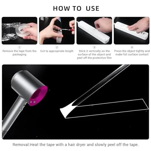 SUTOUG Double Sided Nano Tape 3 Rolls | Traceless, Washable & Reusable Adhesive for Carpets & Walls thumbnail 3