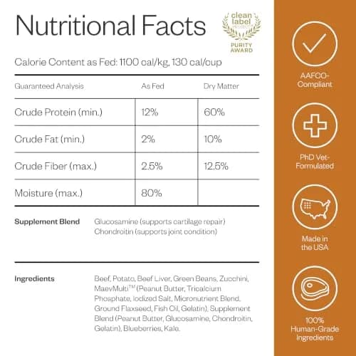 Maev Human-Grade Frozen Beef Dog Food, Hip & Joint Support, 5 lb | Supports Mobility & Inflammation thumbnail 8