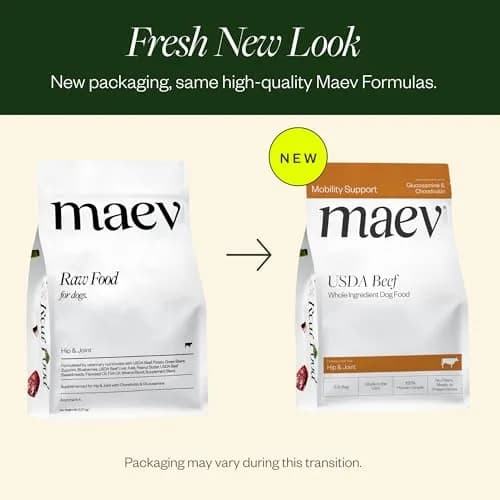 Maev Human-Grade Frozen Beef Dog Food, Hip & Joint Support, 5 lb | Supports Mobility & Inflammation thumbnail 2
