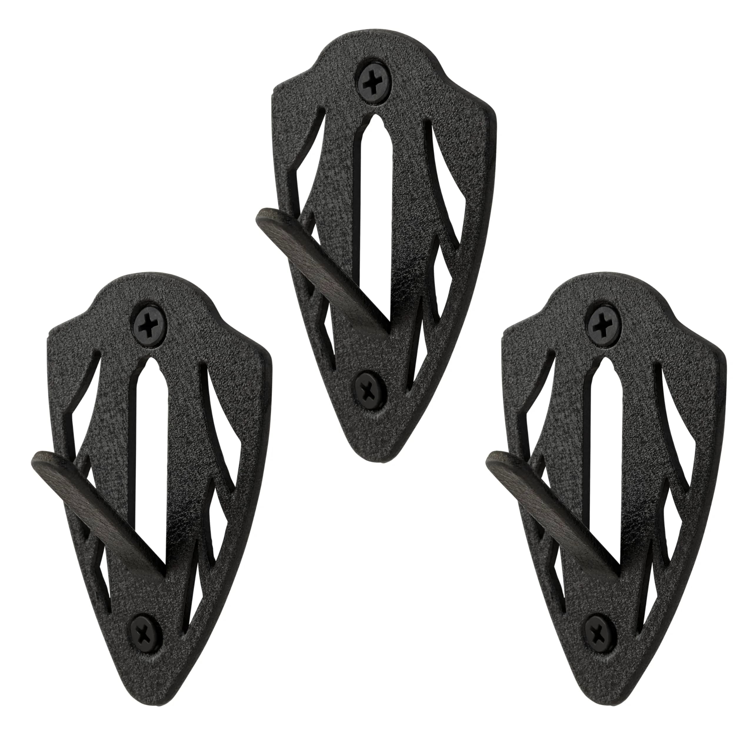 AC Allen Storage Hook 3-Pack | Solid Steel European Skull Mount Hangers for Deer | Low-Profile Trophy Display with Easy Wall Installation - Black - main product image