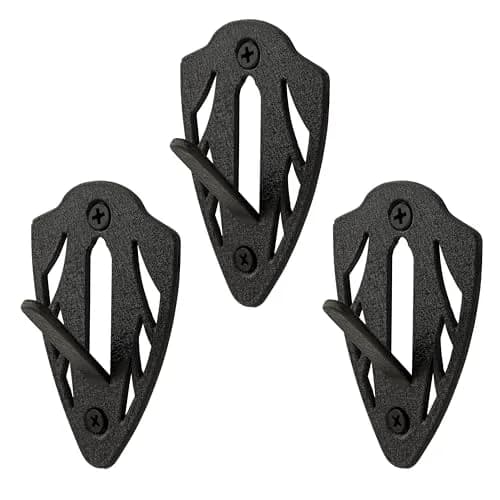 AC Allen Storage Hook 3-Pack | Solid Steel European Skull Mount Hangers for Deer | Low-Profile Trophy Display with Easy Wall Installation - Black thumbnail 1