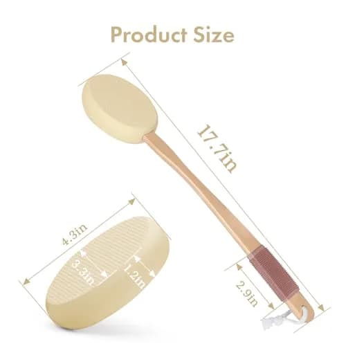 AmazerBath Lotion Applicator Yellow with 4 Replacement Pads | for Daily Living Aids thumbnail 2