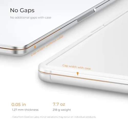EooCoo Reinforced Anti-Crack Case for MacBook Air 13.6 inch M5-M2 Chip (2022-2026) | Shockproof Matte Clear Hard Shell thumbnail 6