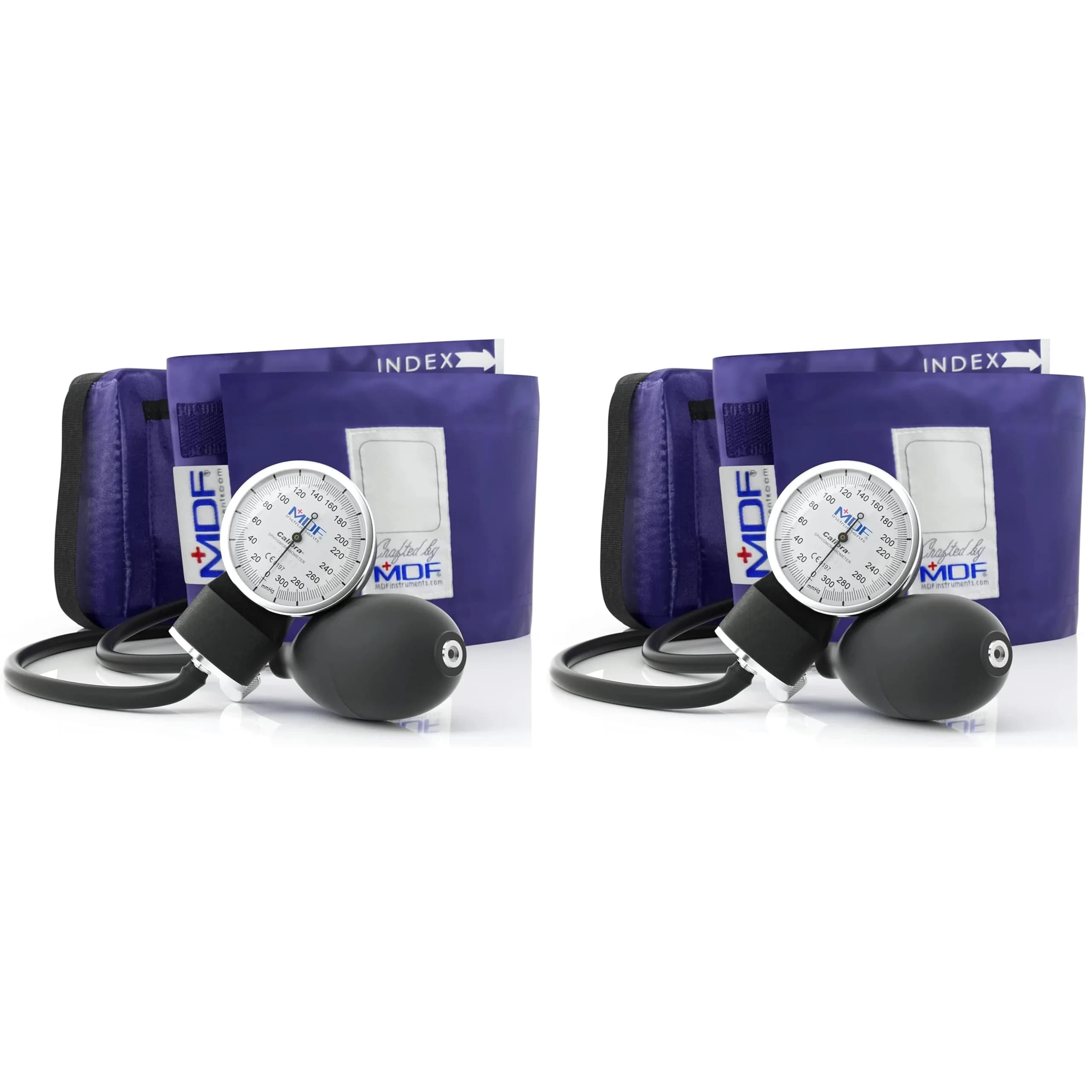 MDF Instruments Calibra Aneroid Professional Sphygmomanometer 2-Pack | Lifetime Calibration & Accuracy