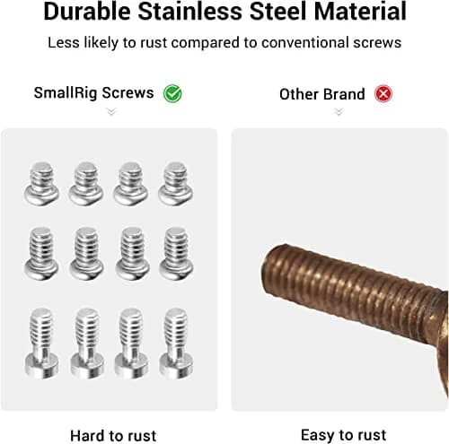 SMALLRIG 1/4" Allen Wrench Screws Pack of 24 Stainless Steel | Durable Camera Accessories thumbnail 6