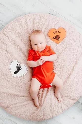 Pearhead Valentine's Day Baby Clean Touch Ink Pad Set with Heart Cards | 2.5" x 3.5" Ink Window thumbnail 4
