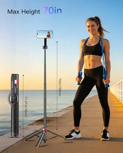 SpereSeren Portable Cellphone Stand for Recording Travel | Magnetic Tripod for Video & Photos thumbnail 8