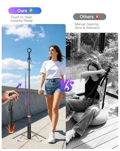 SpereSeren Portable Cellphone Stand for Recording Travel | Magnetic Tripod for Video & Photos thumbnail 3