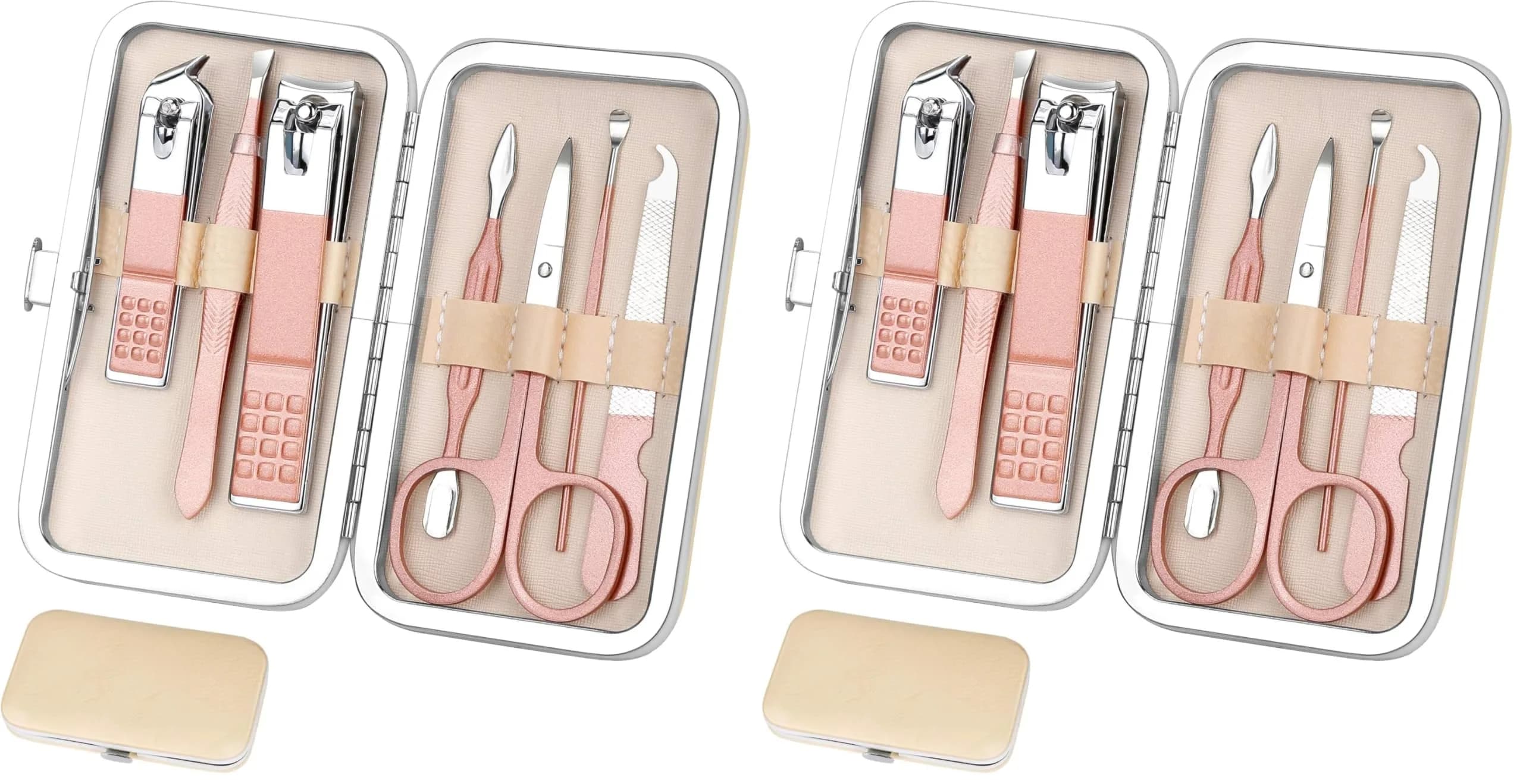 Aceoce Manicure Set Women Nail Clippers Kit 8 Piece | Professional Grooming Tools for Home & Travel - main product image