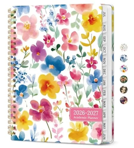 Taja Academic Planner 2026-2027, Jul 2026-Jun 2027 Monthly & Weekly Calendar Planner 28.5 cm (11 inches) | Acid-Free Paper Planner thumbnail 1