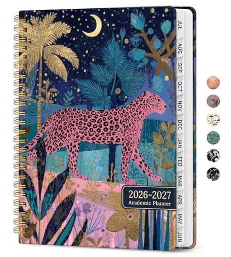 Taja Academic Planner 2026-2027, Jul 2026-Jun 2027 Monthly & Weekly Planner Calendar, 6.3"x8.5" (A5) | Structured Planning for Students & Professionals thumbnail 1