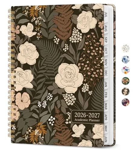 Taja Planner 2026-2027, Jul 2026-Jun 2027 Monthly & Weekly Calendar Planner 28.3 cm (11 inches) | Academic Organizer with Tabs thumbnail 1