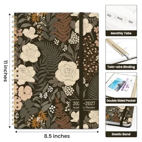 Taja Planner 2026-2027, Jul 2026-Jun 2027 Monthly & Weekly Calendar Planner 28.3 cm (11 inches) | Academic Organizer with Tabs thumbnail 4