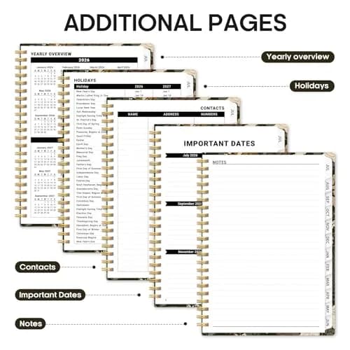 Taja Planner 2026-2027, Jul 2026-Jun 2027 Monthly & Weekly Calendar Planner 28.3 cm (11 inches) | Academic Organizer with Tabs thumbnail 5