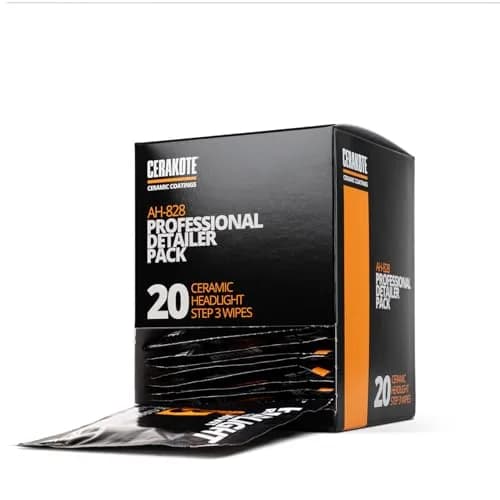 CERAKOTE Ceramic Headlight Restoration Detailer Pack Step 3 40 Wipes | Restores Clarity for Up to 10 Vehicles thumbnail 2