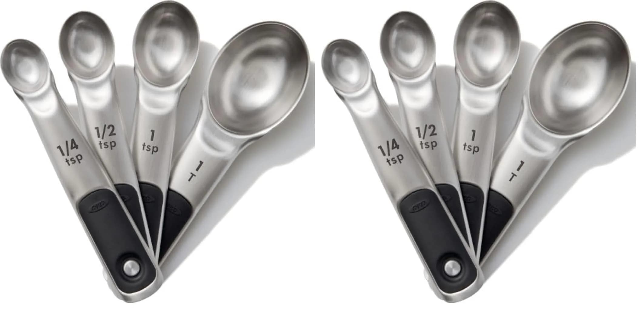 OXO Good Grips 4 Piece Stainless Steel Measuring Spoons Set with Magnetic Snaps, 15ml (1 T) | Precision Baking & Cooking - main product image