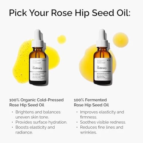 The Ordinary 100% Organic Cold-Pressed Rose Hip Seed Oil 60ml (2 Fl Oz) | Hydrates Skin & Improves Uneven Tone thumbnail 5