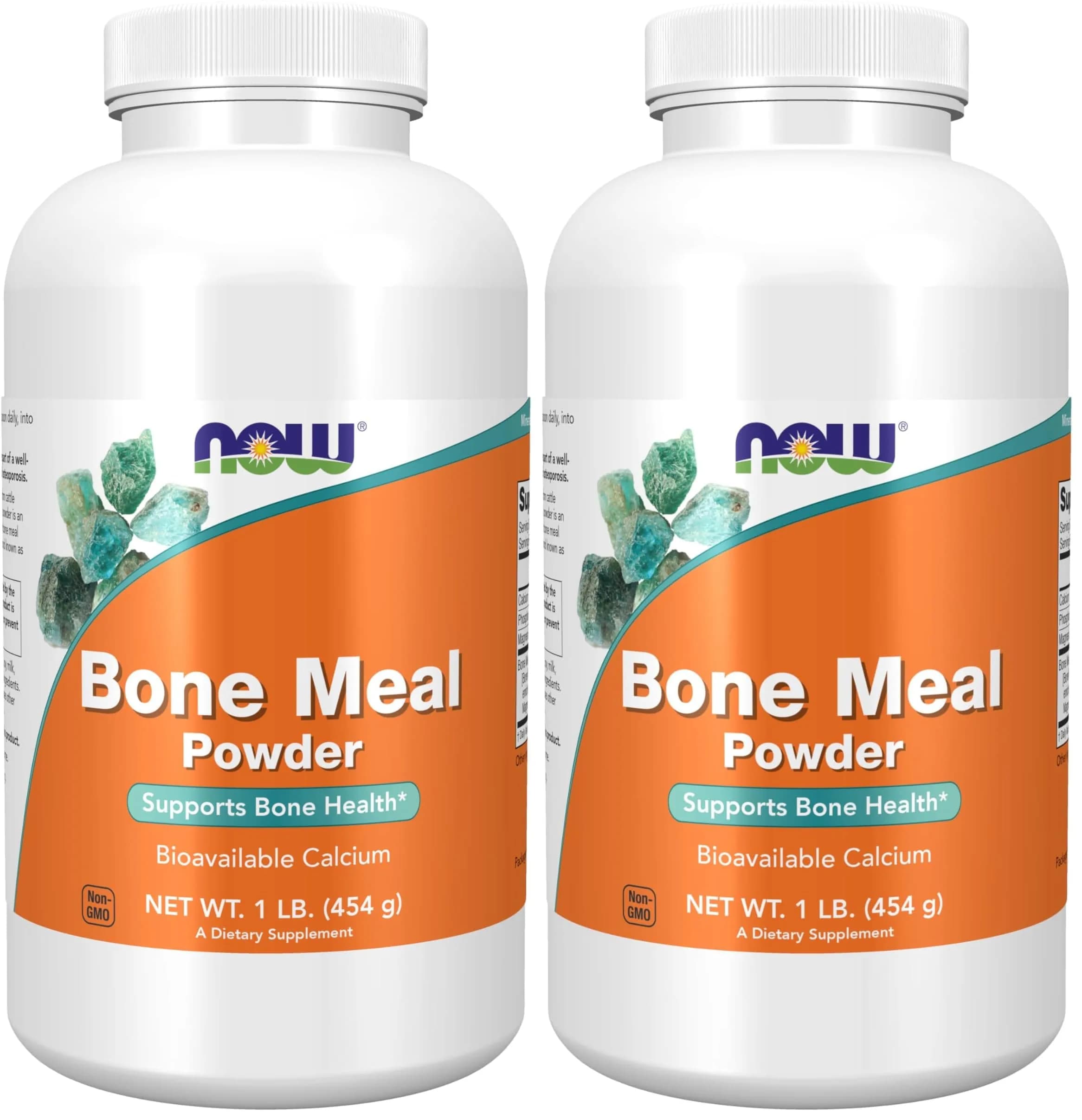 NOW Supplements Bone Meal Powder with Calcium & Magnesium 1-Pound | Natural Calcium Source for Bone Health - main product image