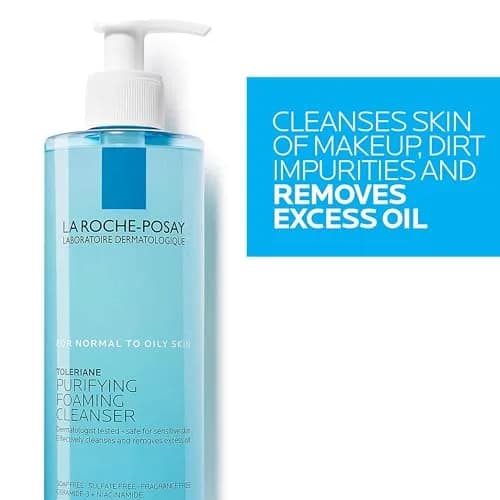 La Roche-Posay Toleriane Purifying Foaming Facial Cleanser 13.52oz (2 Pack) | Gentle Daily Face Wash for Sensitive Skin thumbnail 5