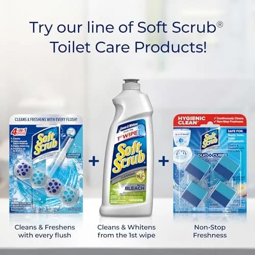 Soft Scrub 4-in-1 Rim Hanger Toilet Bowl Cleaner 12 Pack | Sapphire Waters, Automatic Freshening thumbnail 9