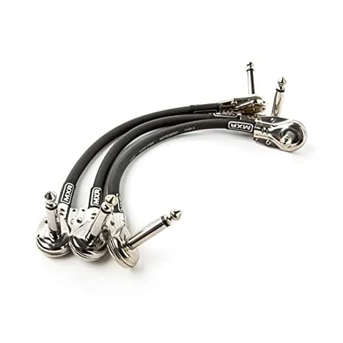 MXR Patch Cable 6 in|15 cm | Clear, Noise-Resistant, Flexible, 3-Pack thumbnail 4