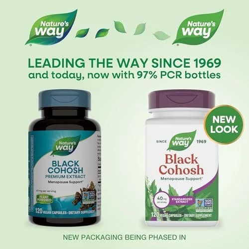 Nature's Way Black Cohosh Premium Extract Vegan Capsules 240 Count (120 Count Pack of 2) thumbnail 2