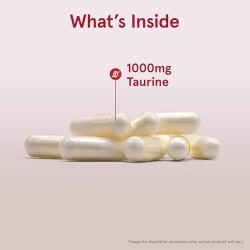 Jarrow Formulas Taurine 1000 mg Capsules | 200 Count (Pack of 2) | Amino Acid Supplement for Brain Health Support thumbnail 3