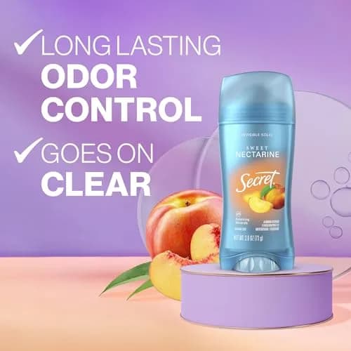 Secret Fresh Antiperspirant Deodorant for Women, Sweet Nectarine Scent, 2.6 oz (Pack of 2) thumbnail 2