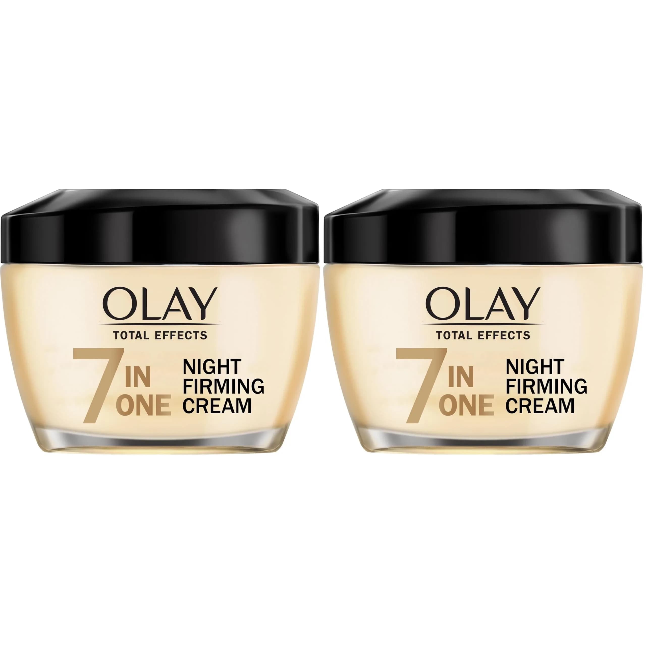 Olay Total Effects Night Firming Cream Face Moisturizer 3.4 fl oz (100ml) | Brightens and Smooths