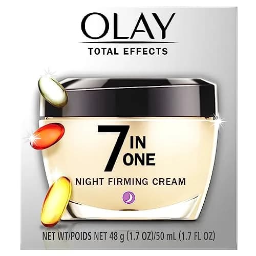 Olay Total Effects Night Firming Cream Face Moisturizer 3.4 fl oz (100ml) | Brightens and Smooths thumbnail 7