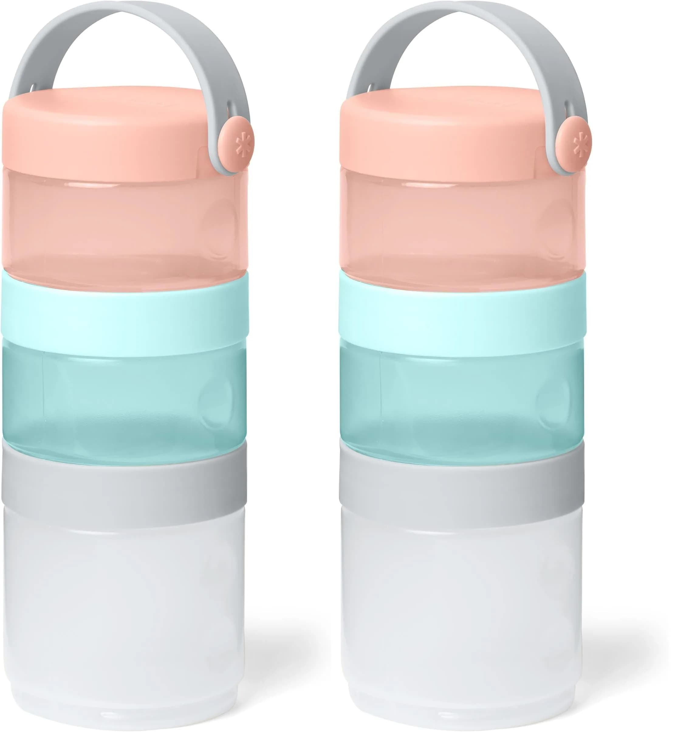 Skip Hop Baby Formula Container, Formula-to-Food (Pack of 2) | Stackable & Leak-Proof for Purees & Snacks