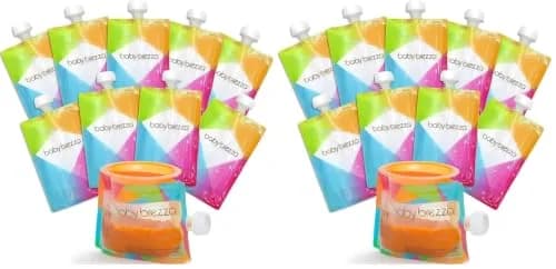 Baby Brezza Reusable Baby Food Storage Pouches 7oz (200ml) | Pack of 20, Freezer Safe, Leak-Proof thumbnail 1