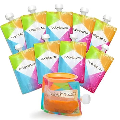 Baby Brezza Reusable Baby Food Storage Pouches 7oz (200ml) | Pack of 20, Freezer Safe, Leak-Proof thumbnail 5