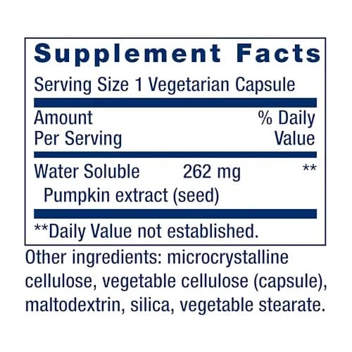 Life Extension Water-Soluble Pumpkin Seed Extract Capsules 120 Count (Pack of 2) | Supports Prostate & Urinary Tract Health thumbnail 3