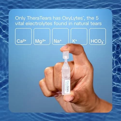 TheraTears Liquid Gel Nighttime Eye Drops for Dry Eyes | Preservative-Free, 30 Vials (Pack of 4) thumbnail 3