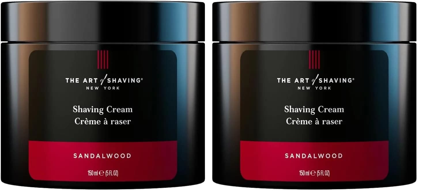 The Art of Shaving Sandalwood Shaving Cream for Men – 296ml (10 Fl Oz) | Protects Against Irritation and Razor Burn