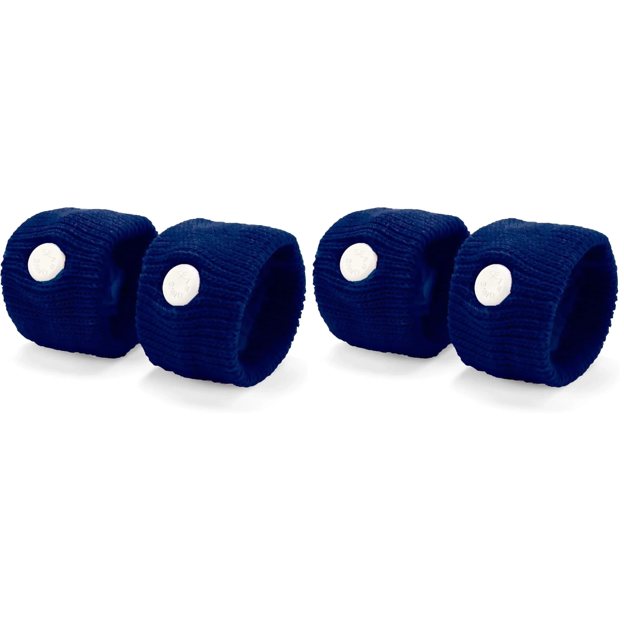 Sea-Band Acupressure Wristbands for Nausea Relief - Navy Blue (Pack of 2)