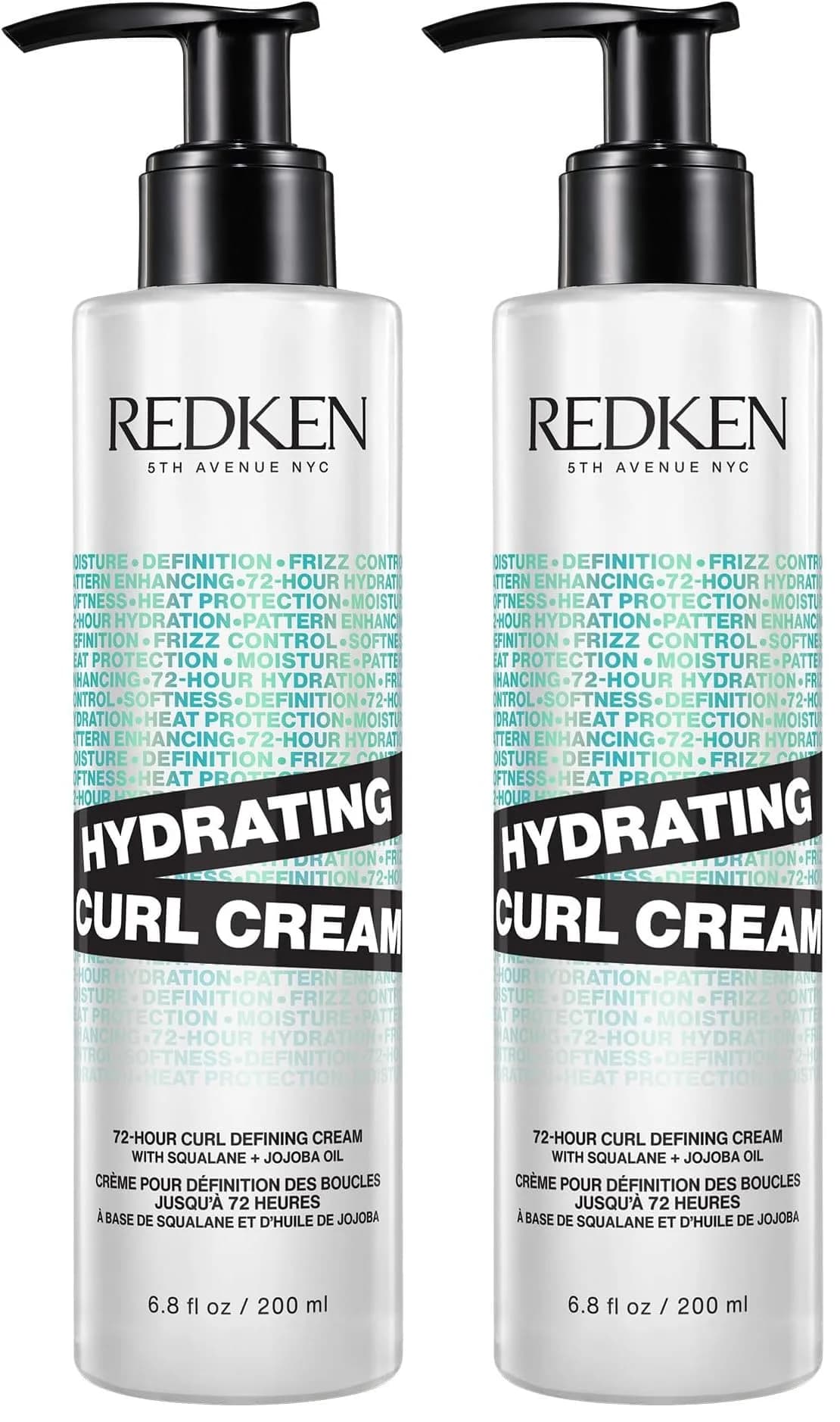 Redken Hydrating Curl Cream for Curly Hair 200ml (6.8 Fl Oz) | 72-Hour Curl Definition & Hydration — 6.8 Fl Oz