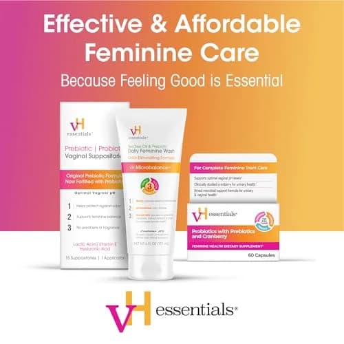 vH essentials Daily Feminine Wash 20 Fl Oz (600ml) | pH Balancing with Tea Tree Oil & Prebiotics thumbnail 5