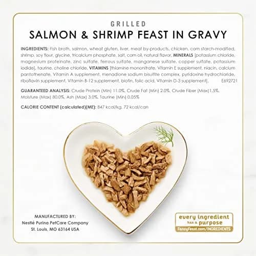 Fancy Feast Grilled Seafood Feast Collection Wet Cat Food 3 oz Cans (Pack of 60) | Complete Nutrition for Adult Cats thumbnail 7