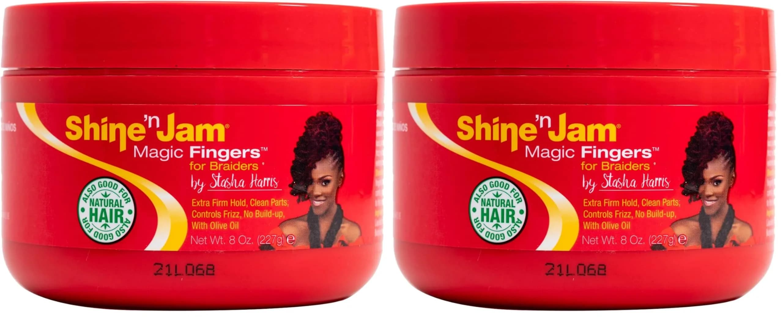 AmPro Shine-n-Jam Magic Fingers Gel for Braids 474ml (16 Fl Oz) | Firm Hold for All Hair Textures - main product image