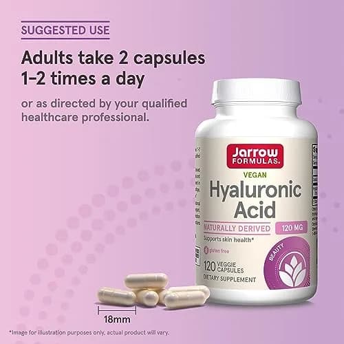 Jarrow Formulas Hyaluronic Acid 120 mg Veggie Capsules (240 Count, 120 mg per serving) | Skin Health Support thumbnail 7