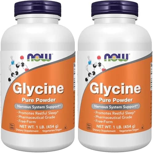 NOW Foods Glycine Pure Powder 908 g (2 lb) | Promotes Restful Sleep & Neurotransmitter Support thumbnail 1